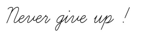 頑張れ 頑張って の応援メッセージを英語で 筆記体の見本付き ワンドロップイングリッシュ
